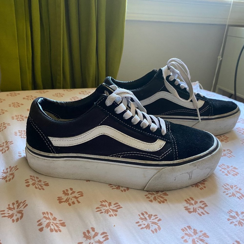 Vans Old Skool Stackform Shoe, platform sneaker, women's 6.5/men's 5